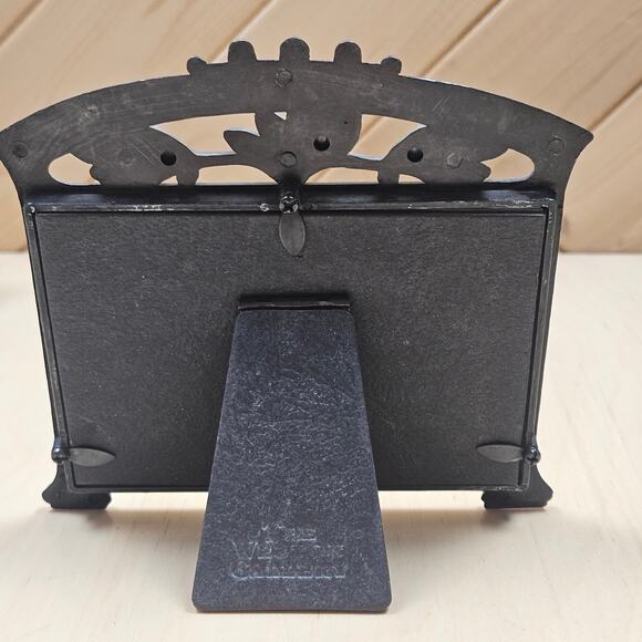 Weston Gallery Pewter frame with signed original black white water color RARE - Picture 5 of 7